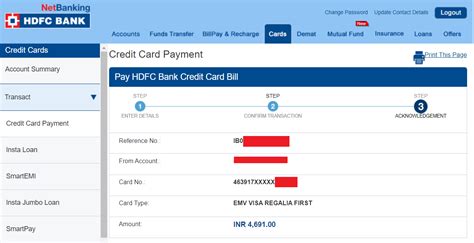 hdfc bank credit card smart pay registration|electricity bill payment credit card.